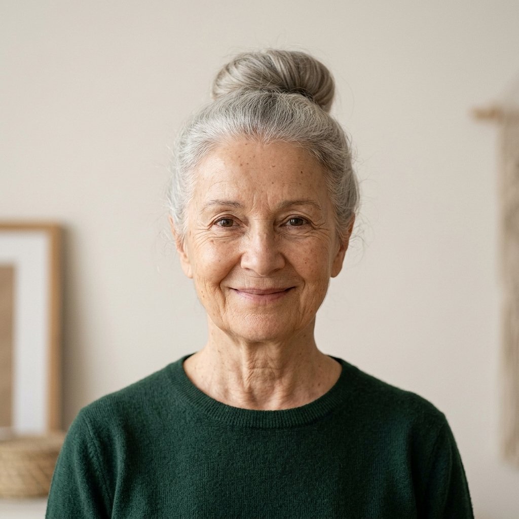 Illustrated portrait of Kathe B.