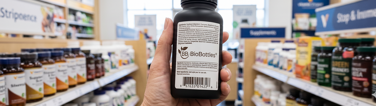 Supplement Bottle with BioBottles